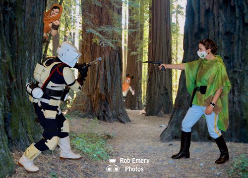 Princess Leia and the battle on Endor